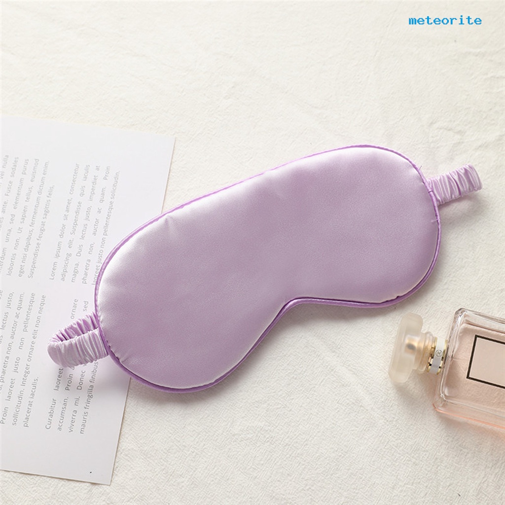 Miếng Bịt Mắt Ngủ Bằng Lụa Thoải Mái Có Đệm Lót Thư Giãn Khi Đi Du Lịch