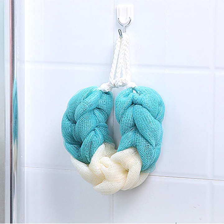 Bông tắm dài chà lưng cao cấp lưới PE loại dày tạo bọt mềm mại