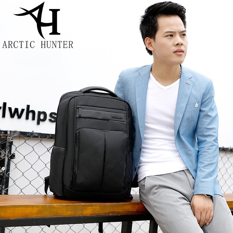 Balo Cao Cấp ARCTIC HUNTER B00121 Phong Cách Doanh Nhân, Siêu Bền Vải Polyester Chống Thấm Nước