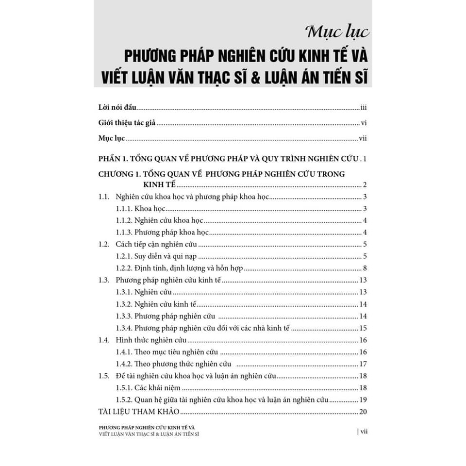 Sách - Phương pháp nghiên cứu kinh tế và viết luận văn thạc sĩ &amp; luận án tiến sĩ