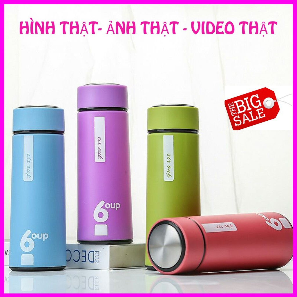 [RẺ VÔ ĐỊCH] Bình Giữ Nhiệt Thủy 6oup Tinh Mẫu Mới 450ml Đa Năng Tiện Dụng
