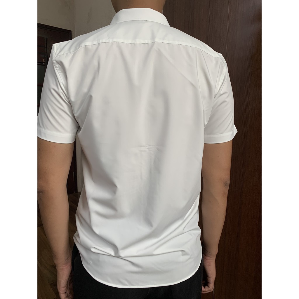 Áo sơ mi nam ngắn tay / cộc tay dáng ôm, vải modal cao cấp, thoáng mát, chống nhăn NKN | BigBuy360 - bigbuy360.vn