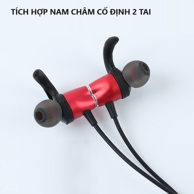 Tai nghe không dây bluetooth choàng cổ S680 Dung lượng pin lớn 1000mAh nghe  nhạc 120h. Âm thanh Siêu mạnh micro Hi_Fi