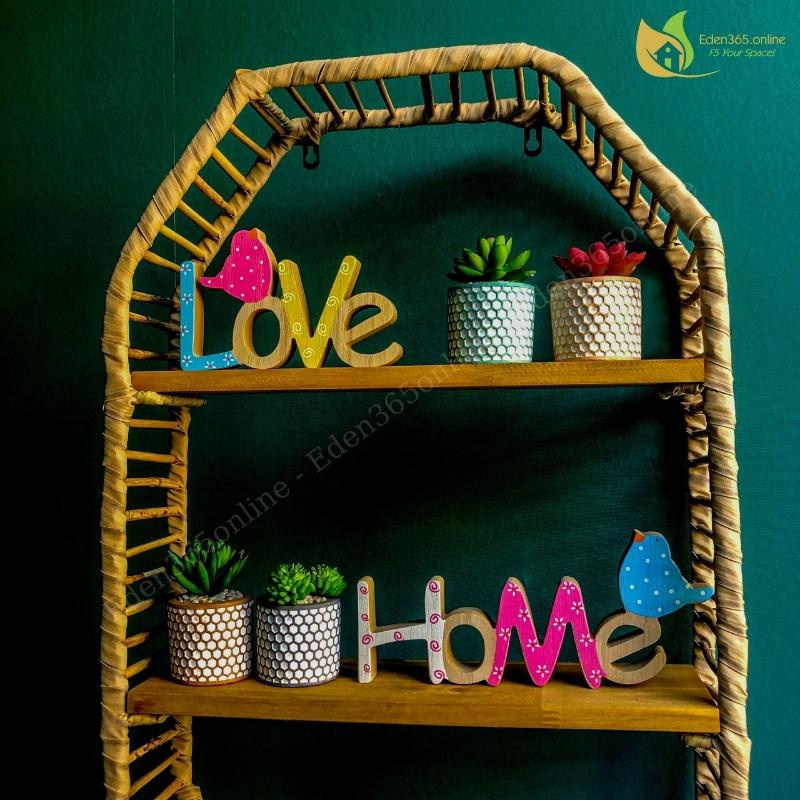 Bộ 4 chậu sen đá trang trí, chậu sen đá mini nhân tạo họa tiết tổ ong dễ thương, trang trí decor quá cafe, bàn làm việc