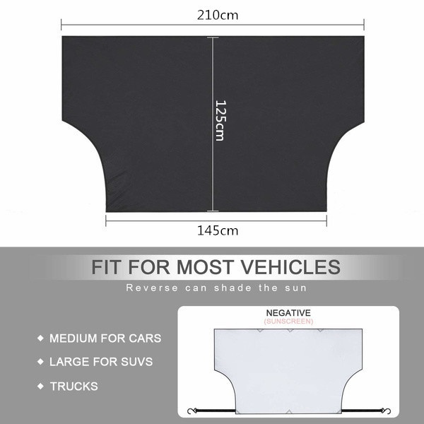 Tấm Che Nắng Từ Tính Chống Thấm Nước Bảo Vệ Kính Chắn Gió Trước Cho Xe Hơi Xe Tải