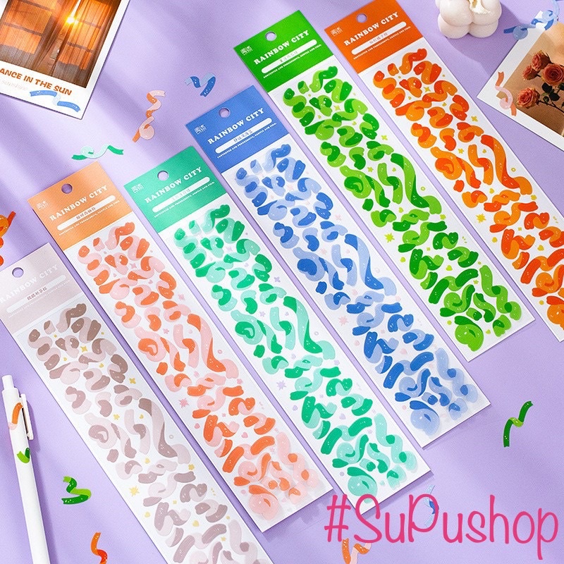 🎊🎉STICKER 2 TẤM RUY BĂNG TRANG TRÍ THỊNH HÀNH🎉🎊