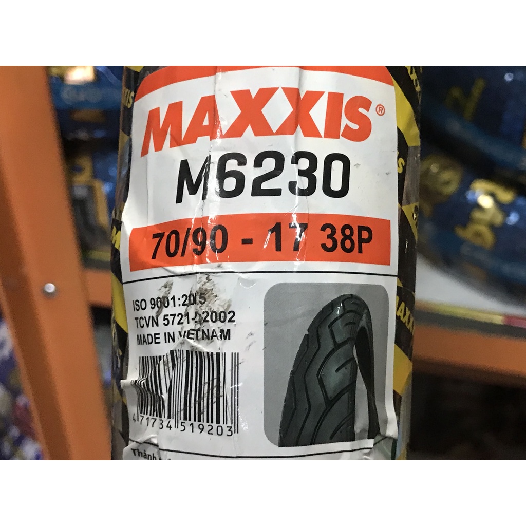 Vỏ Maxxis 70-80/90/17 6230/6002 Bánh Trước/Sau Sirius - Có/Không Ruột