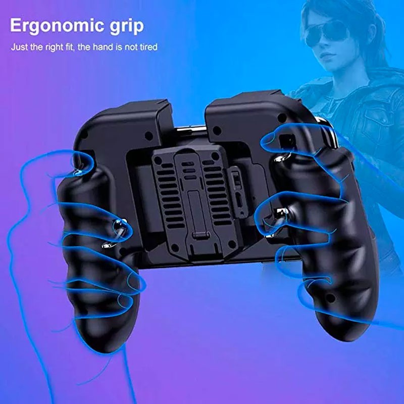 [ Freeship toàn quốc từ 50k]Tay cầm tản nhiệt H9 tối ưu 6 ngón chơi game mobile [Không PIN] | BigBuy360 - bigbuy360.vn