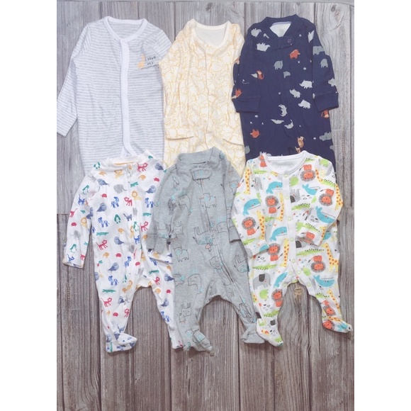 Sleepsuit hàng xuất xịn 100% cotton mềm mại size 3-24m