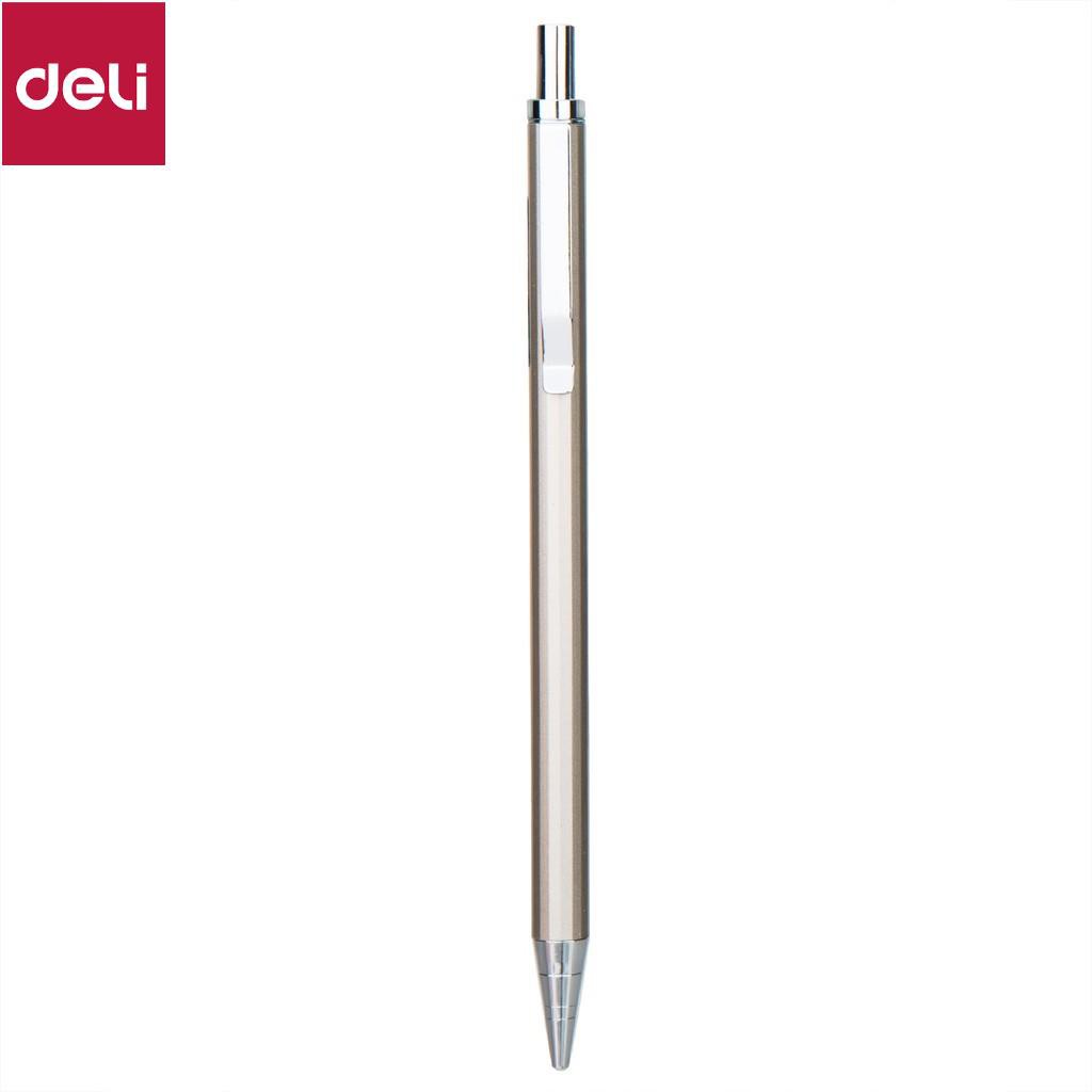 Bút chì kim 0.7mm Deli, Bạc/Rượu sâm-banh/Nâu - 1 cái màu ngẫu nhiên - E6491 [Deli]