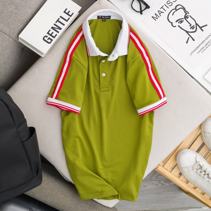 Áo Thun Nam Đẹp Cao Cấp Mát Dễ Chịu-Áo thun trơn vải cá sấu cotton cao cấp ngắn tay cực sang trọng | BigBuy360 - bigbuy360.vn