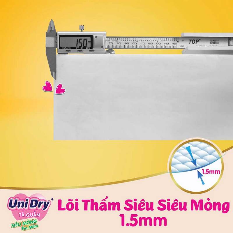 Tã quần siêu mỏng UniDry Ultra Thin Size M60-L54-XL48-XXL44