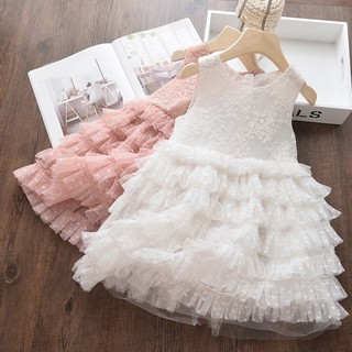 Đầm công chúa xếp nếp cho bé gái