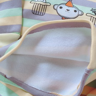 BỘ NỈ KẺ CỔ CHUI CHO BÉ (7-16KG)