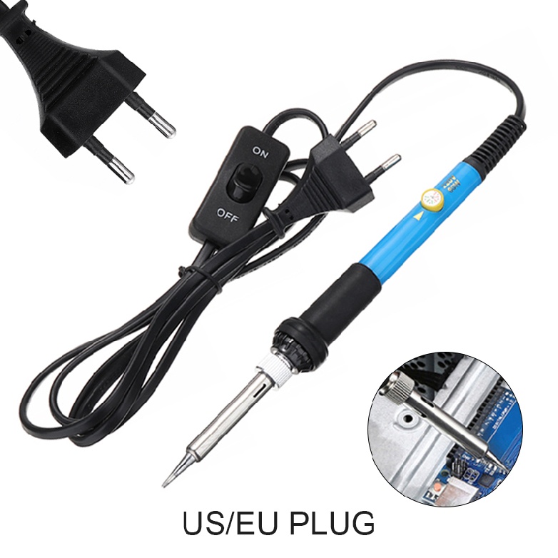 Shiyin Electric Soldering Iron 60W Adjustable Temperature Welding Kit w/ Switch