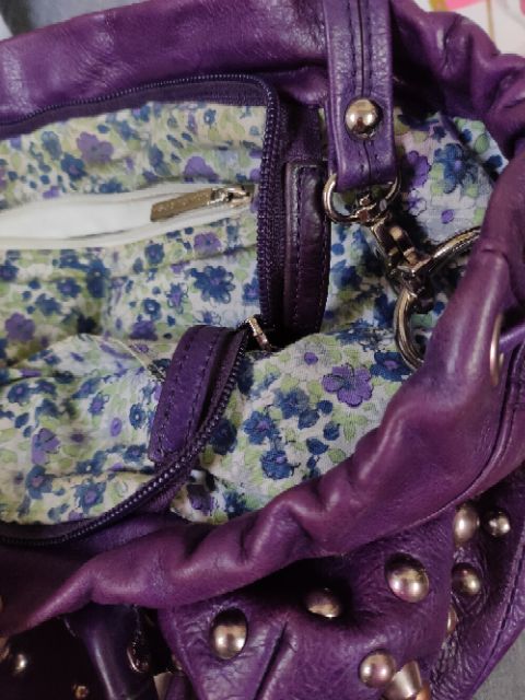 Túi si hàng hiệu. Lancaster. Tím