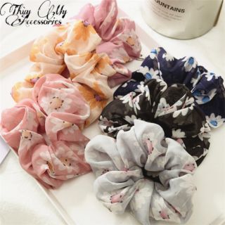 Cột tóc scrunchies hoa cúc- Thùy My Accessories