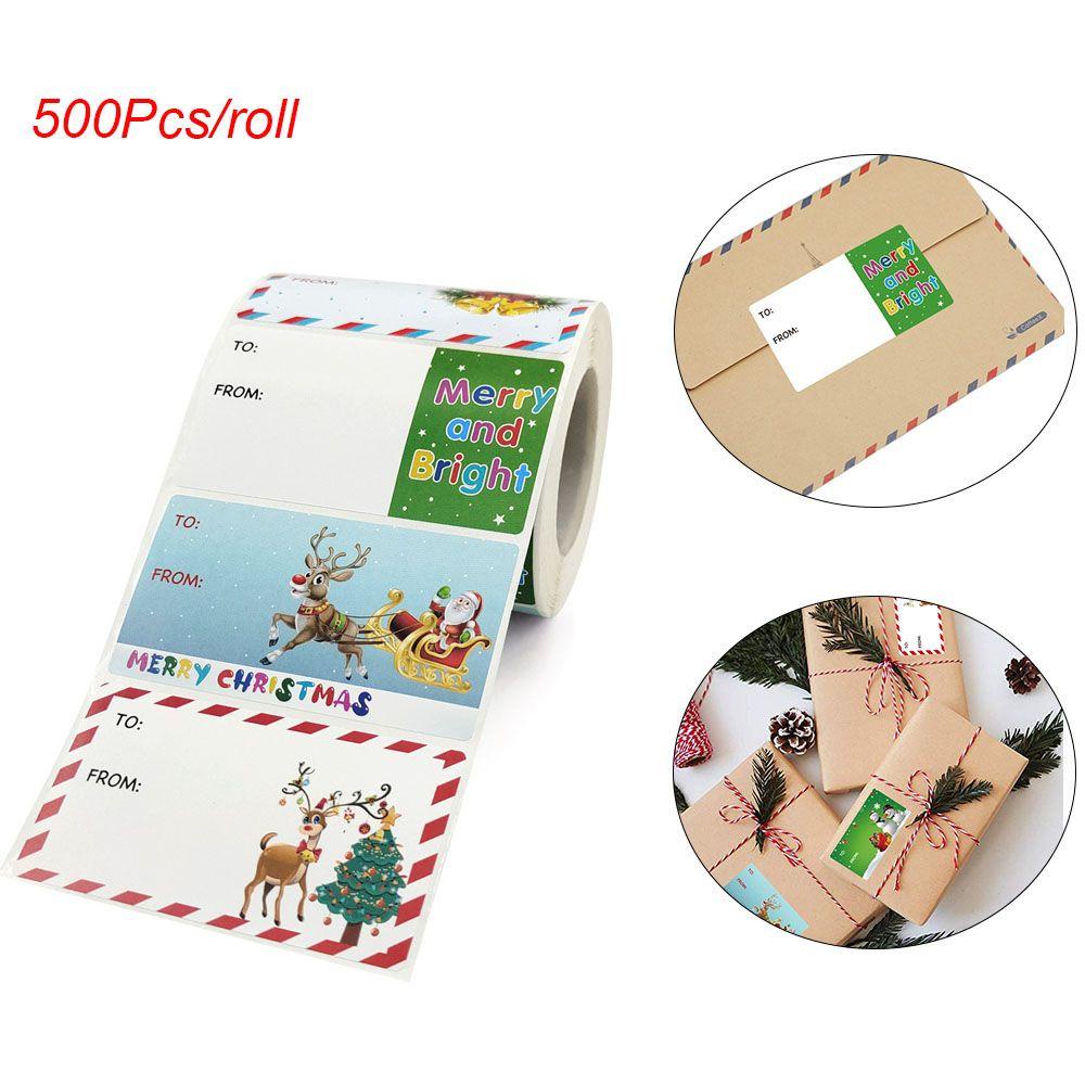 JONYE 500 Nhãn Dán Trang Trí Giáng Sinh
