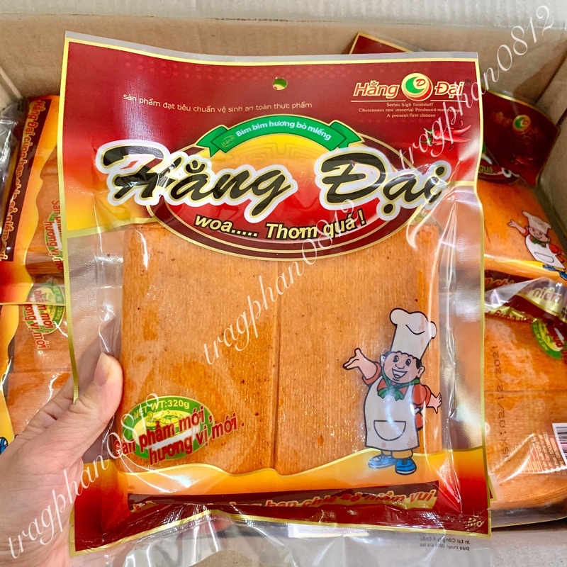 Bò miếng Hằng Đại cay (gói 320g ~ 40 miếng)