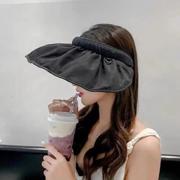 Mũ chống nắng nửa đầu có thể gấp gọn thành bờm (Hottrend 2021)