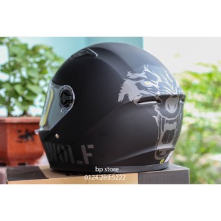 MŨ FULLFACE M136 V19 SÓI XÁM