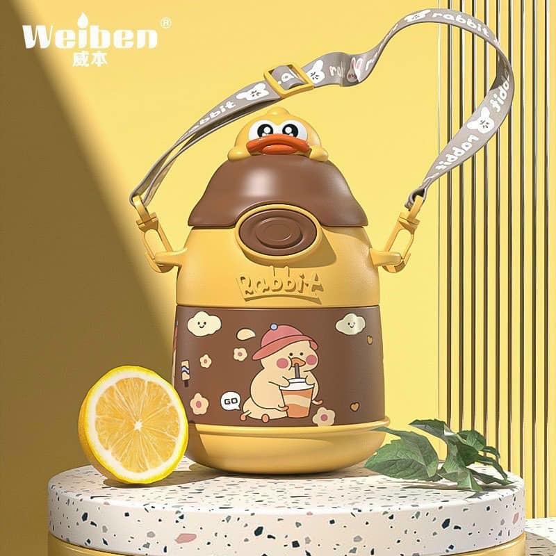 BÌNH GIỮ NHIỆT INOX 500ml RABBIT CHO BÉ HÌNH THÚ SIÊU DỄ THƯƠNG