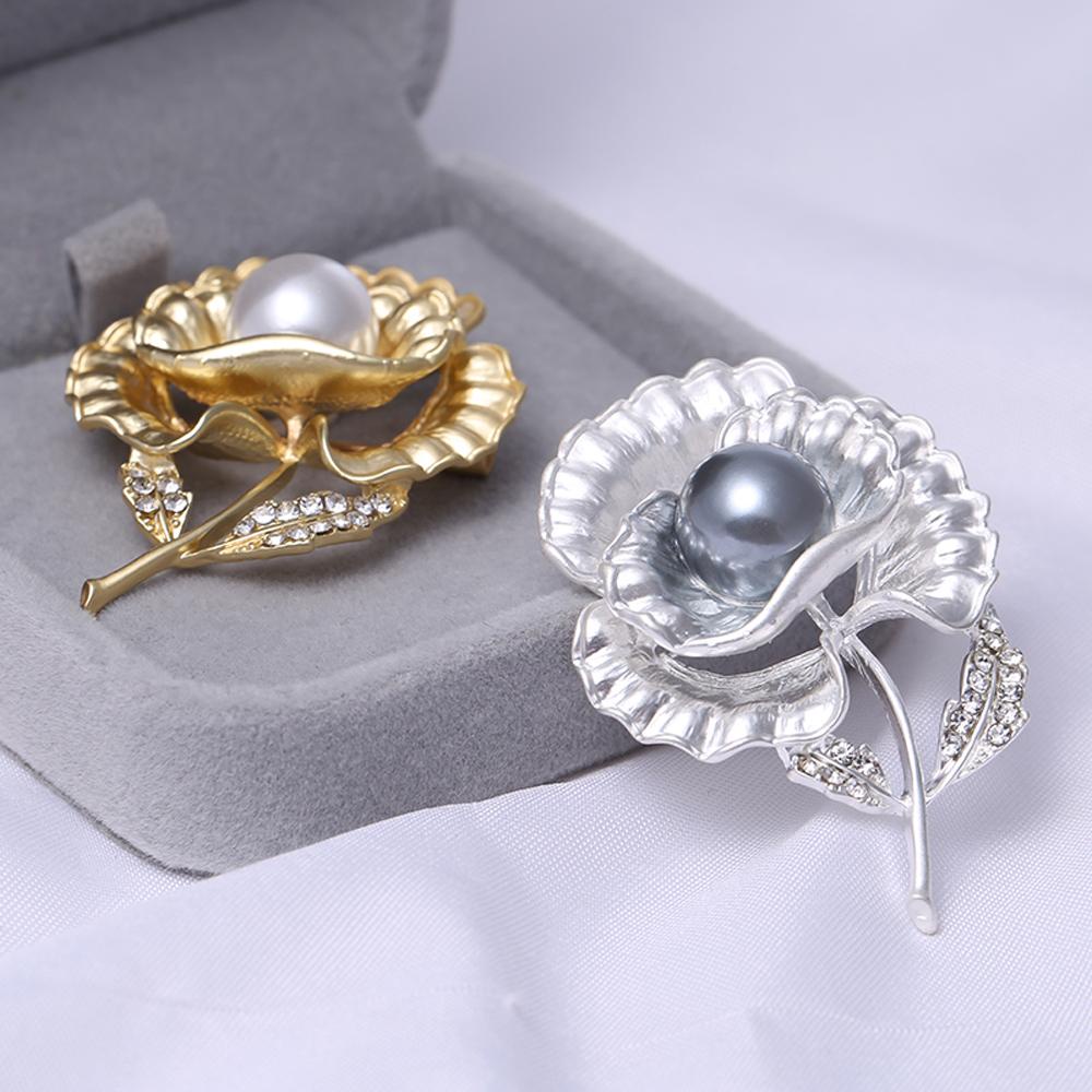 Phiên Bản Hàn Quốc FORBETTER|Ghim Cài Áo Hình Hoa Đính Ngọc Trai|Nơ Lá Tùy Chỉnh Lông Vũ / Nhiều Màu