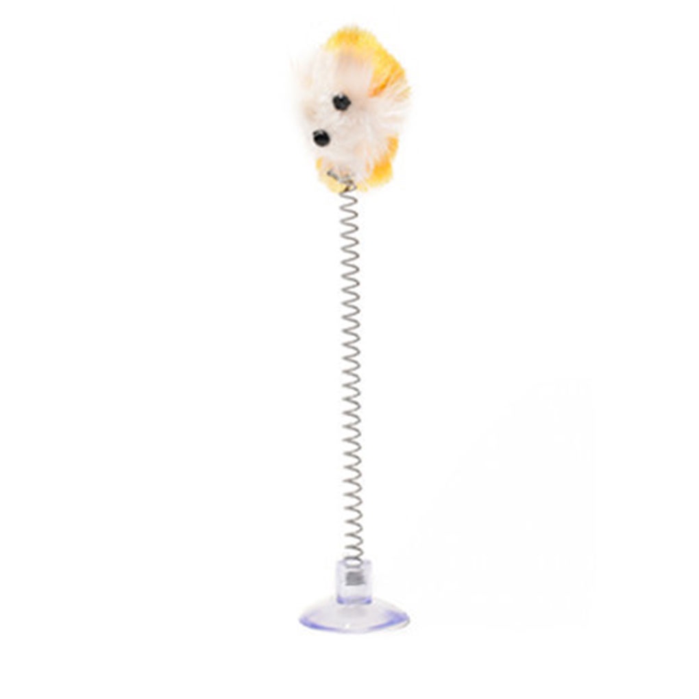 [CHOO] Pet Mouse Toys Elastic False Mouse Toys Pet Interactive Scratcher Spring Mice Teaser Random Color