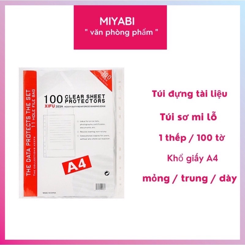 1 tập sơ mi lỗ xifu (100 túi)