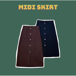 Chân váy midi chất nỉ - soft pencil skirt