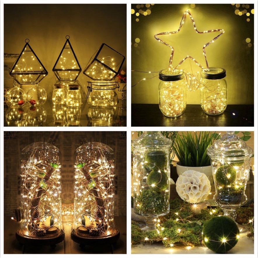 Dây Đèn Led Dây Đồng Trang Trí Tiệc Năm Mới/Giáng Sinh