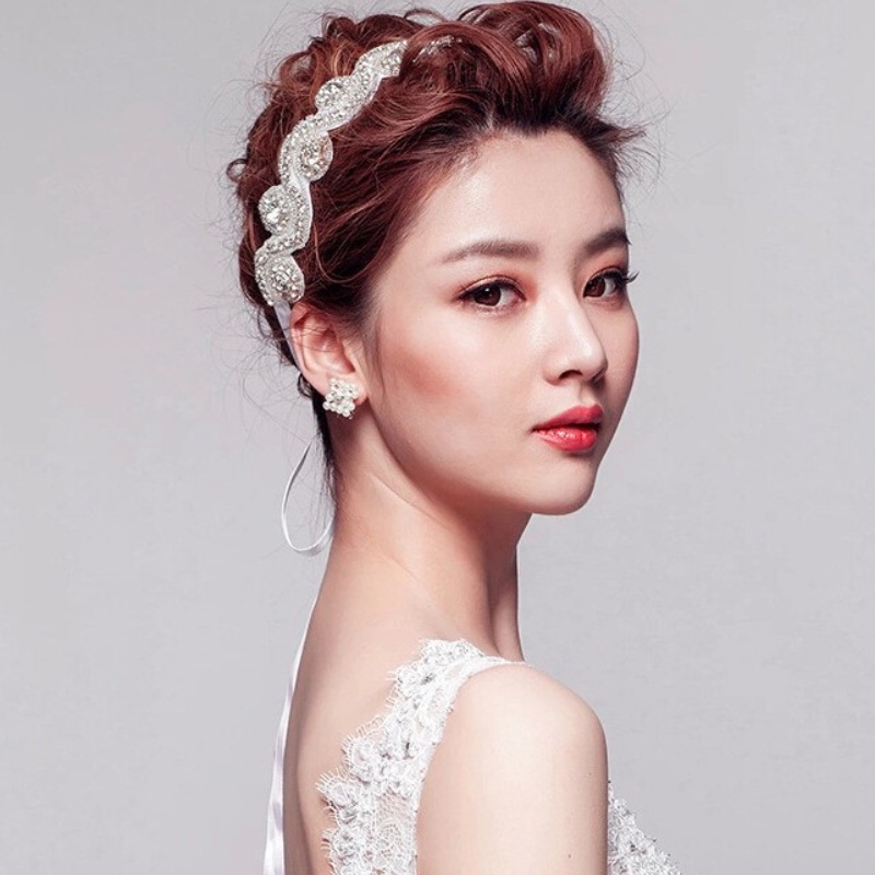 Băng Đô Cài Tóc Đính Đá Thời Trang Cho Nữ