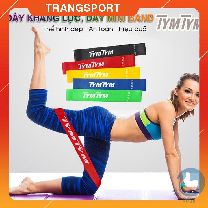 Dây kháng lực tập chân mông, dây mini Band, vòng cao su đàn hồi, phụ kiện tập gym, đồ dùng thể thao tại nhà đa năng