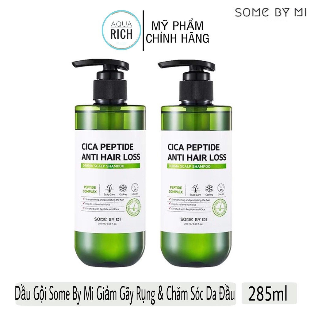 Dầu Gội Some By Mi Giảm Gãy Rụng &amp; Chăm Sóc Da Đầu Cica Peptide Anti Hair Loss Derma Scalp Shampoo - 285ml