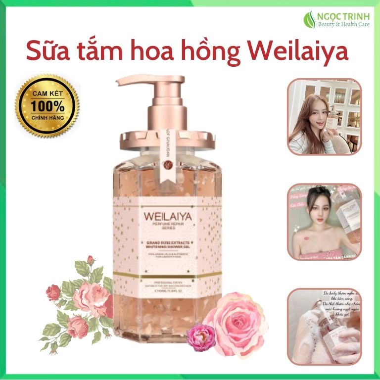 Sữa tắm nước hoa Weilaiya, sữa tắm hương nước hoa, sữa tắm hoa hồng Weilaiya | BigBuy360 - bigbuy360.vn