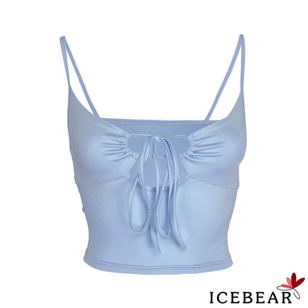 Áo 2 dây màu trơn thiết kế quyến rũ thời trang cho nữ