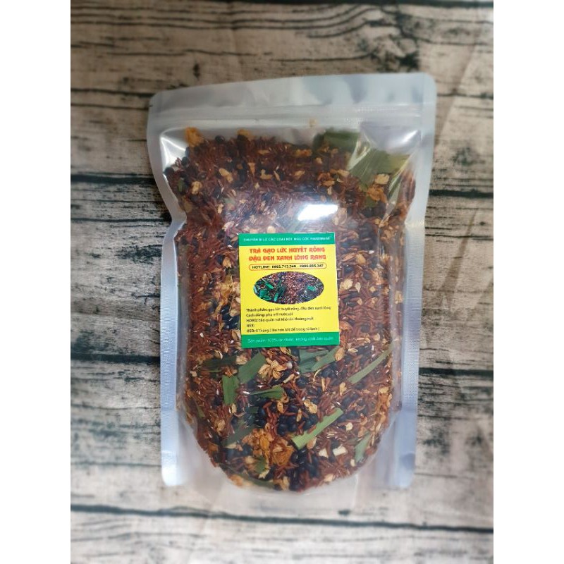 Combo 2 ký Trà Gạo Lứt, Đậu Đen Xanh Lòng, Hoa Nhài, Xạ Đen, Lá Sen, Lá Dứa