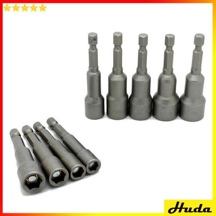 Bộ 14 đầu khẩu tuýp vặn ốc lục giác gắn máy khoan - Bộ 14 đầu vít bắn tôn hệ inch và hệ mét  -  đồ làm mộc