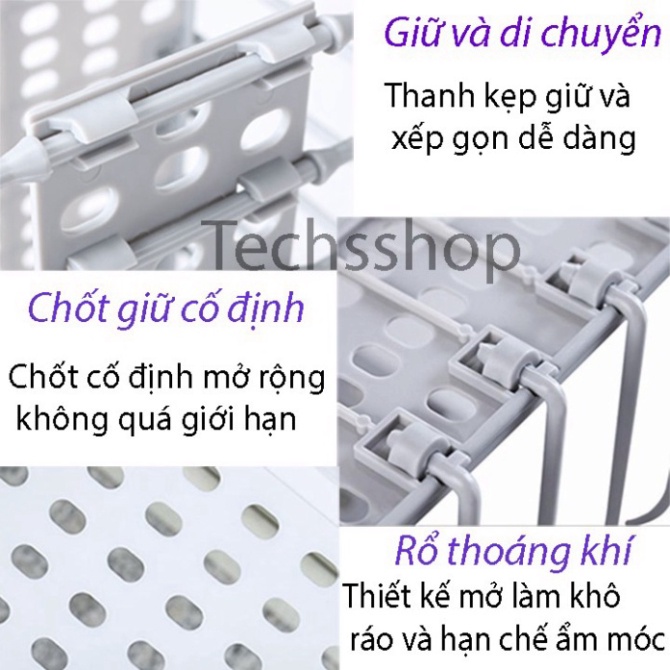 ♥️FREESHIP♥️ Rổ Đựng Quần Áo Xếp Gọn - Giỏ Để Đồ Đa Năng Có Thể Gấp Gọn - Kèm 2 Móc Dán Treo khogiadunghadong (LH3)