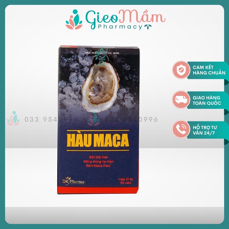 Hàu Maca tăng thụ thai, hỗ trợ vô sinh - hiếm muộn, tăng thụ thai tự nhiên