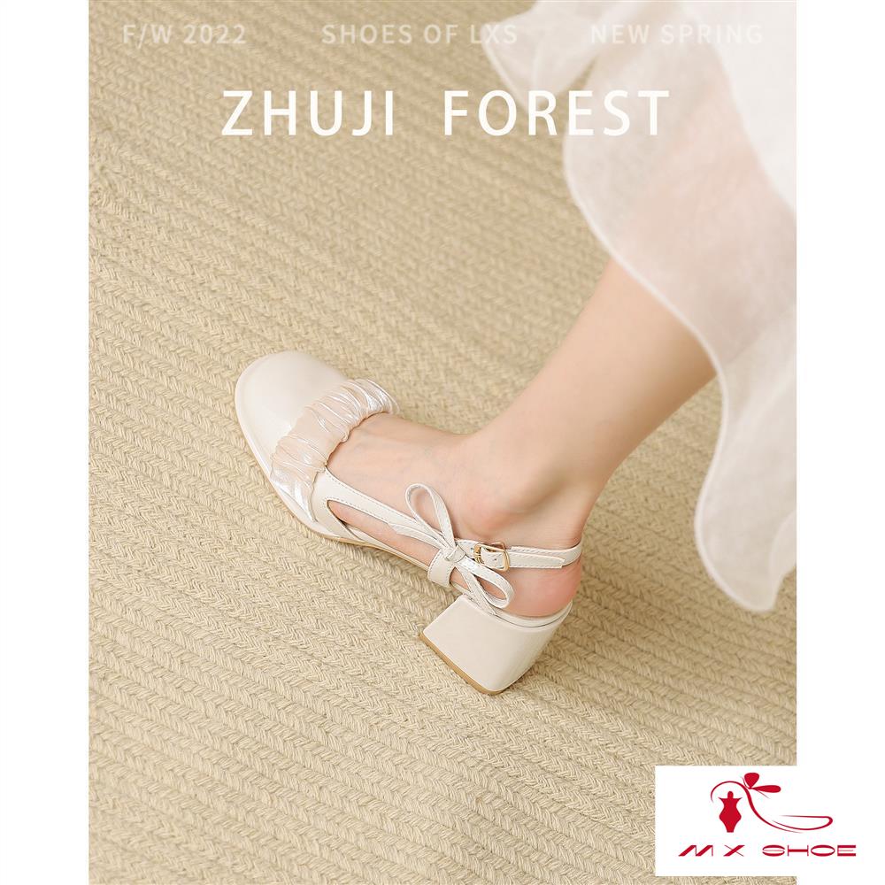 M & X ~  Sandal Cao Gót Mary Jane Phong Cách Mới Cho Nữ