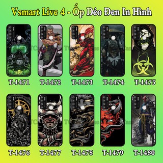 Ốp lưng Vsmart Live 4 dẻo đen in hình Samurai X