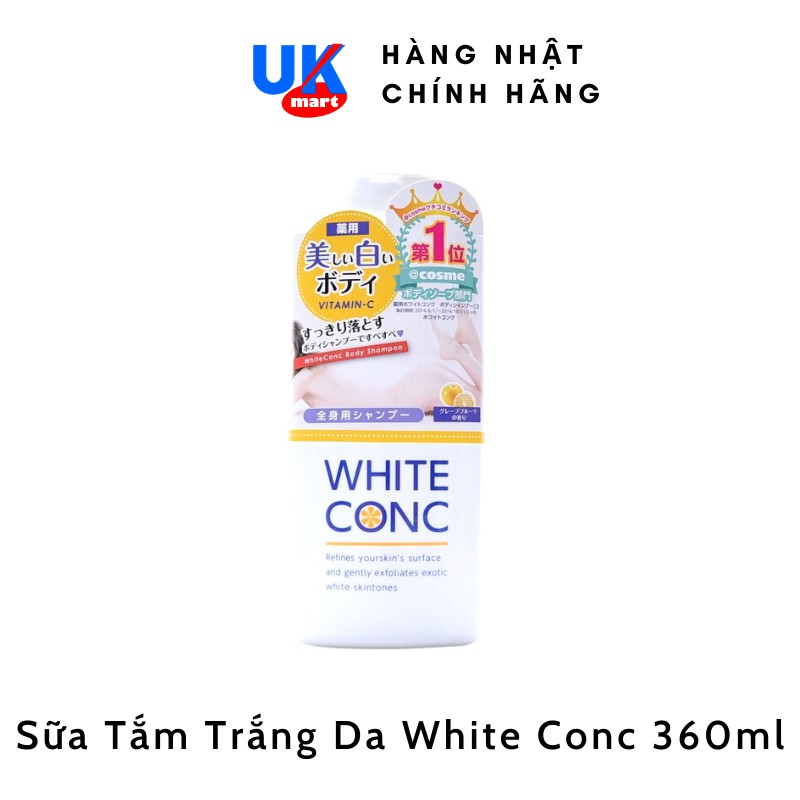 Sữa Tắm Trắng Da White Conc 360ml