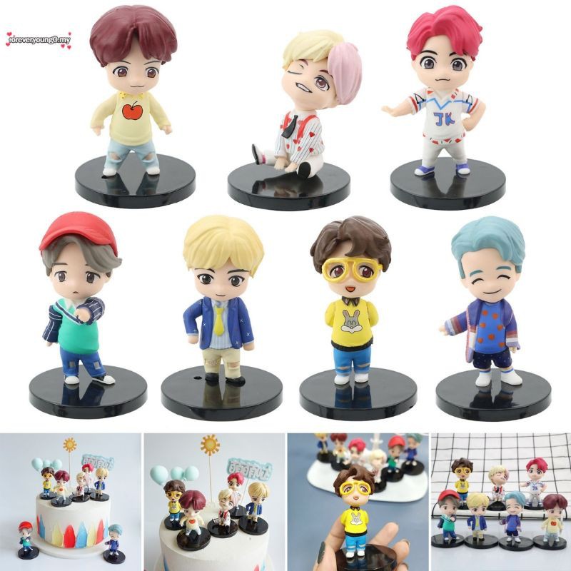 Set 7 bé chibi của 7 thành viên BTS