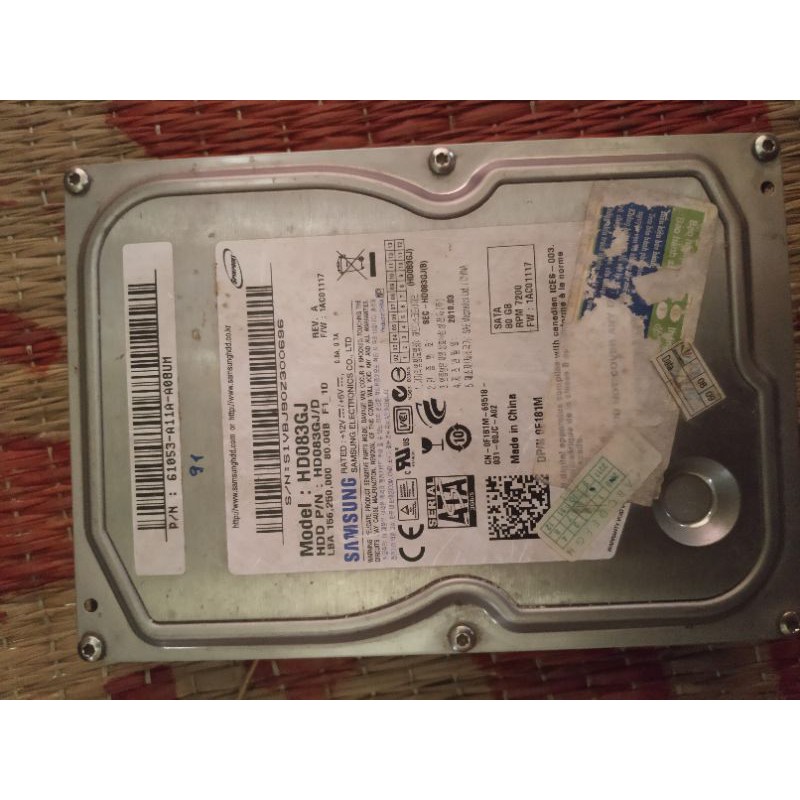 Ổ cứng HDD 80GB samsung cũ