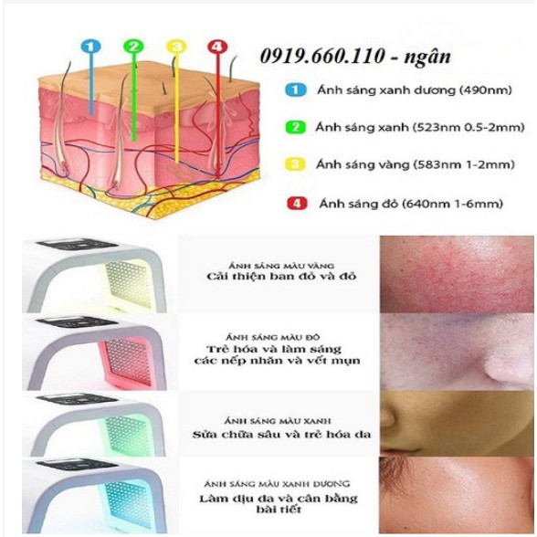 Vòm Ánh Sáng Sinh Học | Omega Light 7 Màu | Hàn Quốc Hàng Chuẩn Loại 1 Bảo Hành 12 Tháng