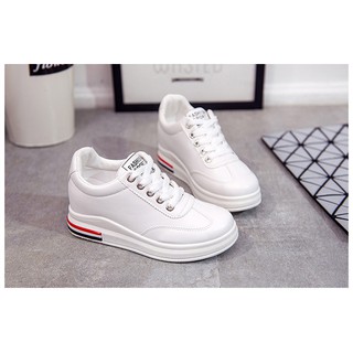 Giày đế độn trắng, giày bata trắng, Giày sneaker nữ