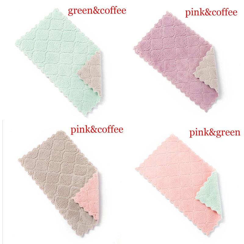 Khăn Lau Chén Dĩa Nhà Bếp Nhiều Màu Sắc