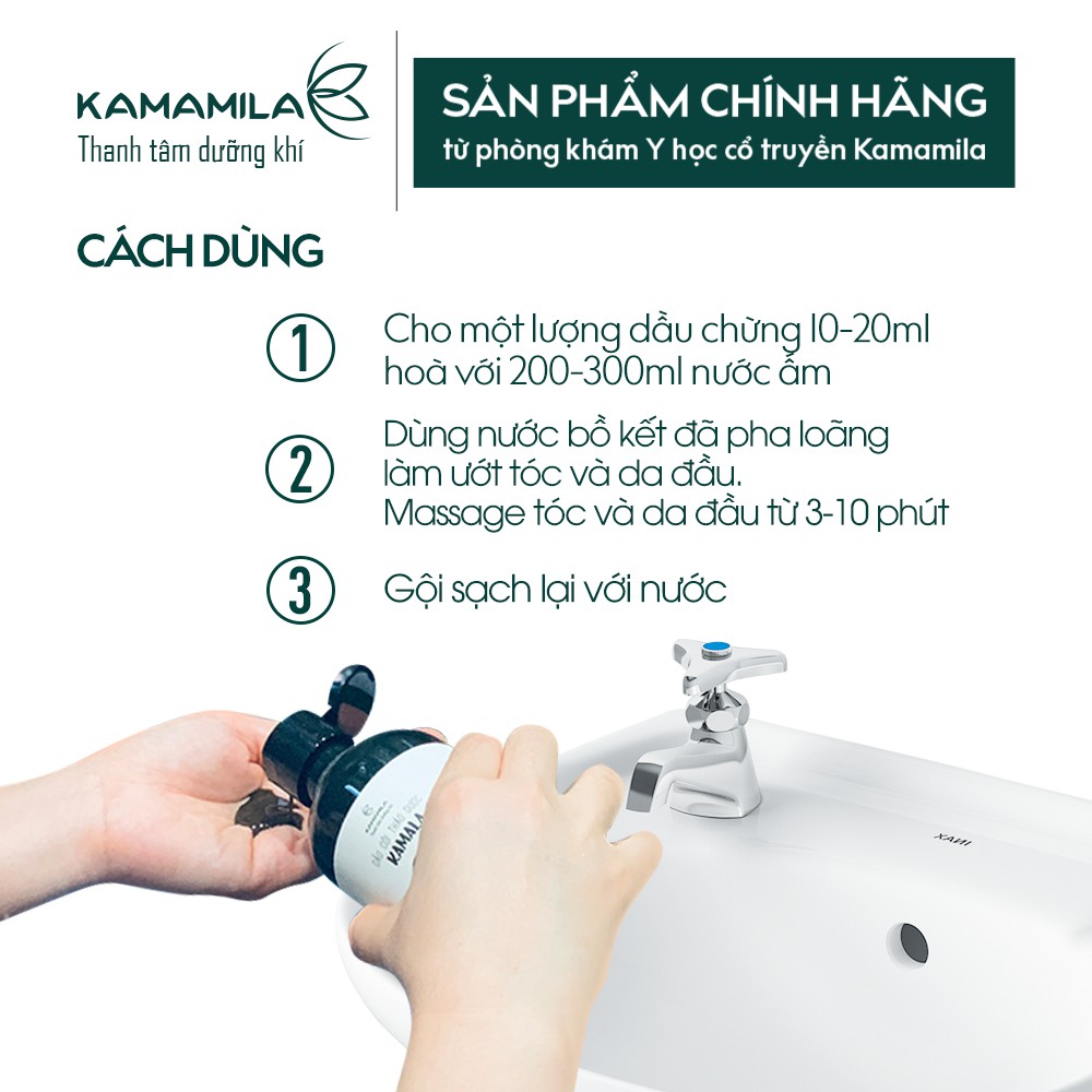 Dầu Gội Thảo Dược Bồ Kết Giảm rụng tóc hiệu quả sau 2 tuần, sạch gàu, giảm nấm, ngừa tóc bạc sớm - Chai 300ml