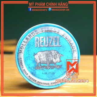 ✅[ Reuzel Blue 113g - Chính Hãng ] Sáp Vuốt Tóc Reuzel Blue -Pomade Gốc Nước Reuzel Blue 113g /4oz
